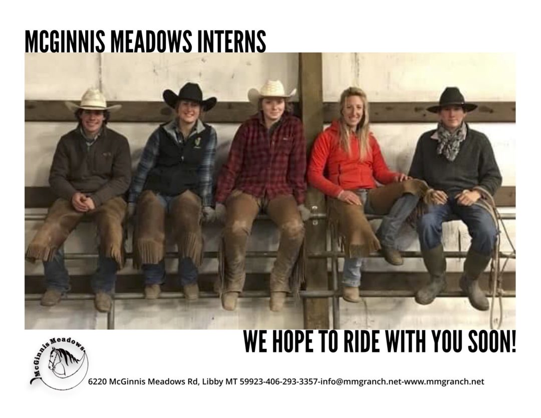 Internship Pamphlet Montana Working Cattle Ranch McGinnis Meadows